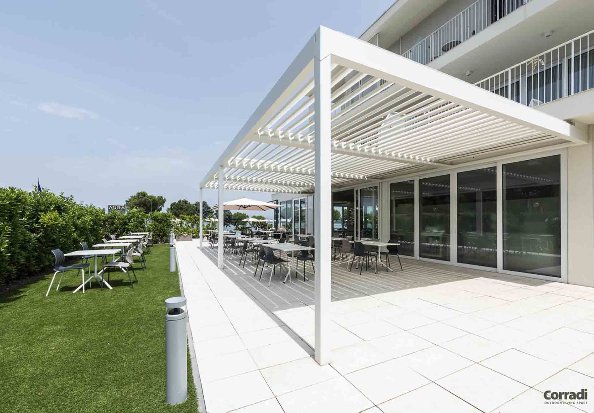 corradi pergola bioclimatica ayesolo